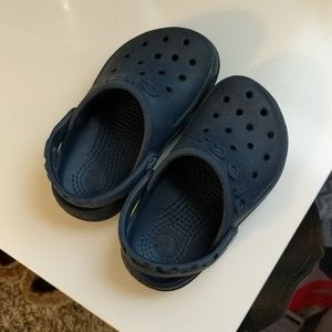 Navy Kids Crocs